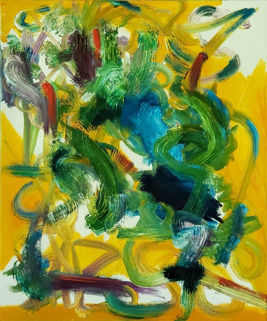 ABSTRACT 25, Russell Steven Powell oil on canvas, 24×20